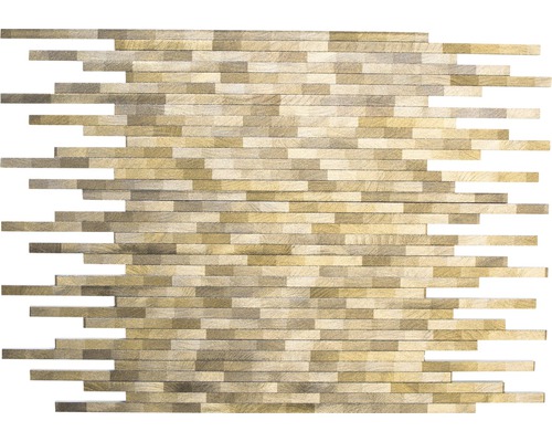 Mosaïque en aluminium ALF L103D BRUN, 27.2x39 cm Mosaïque aspect bois pour mur et sol