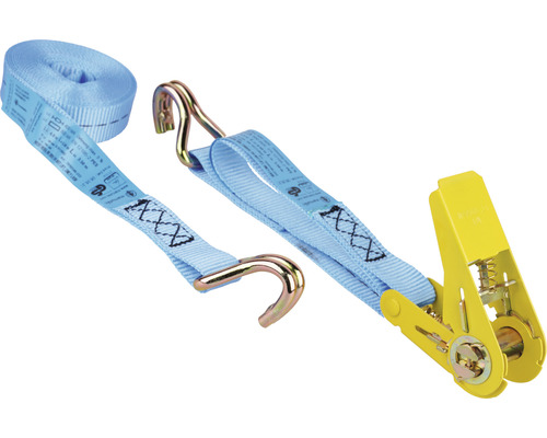 Mamutec Sangle d'arrimage à cliquet 25 mm x 4 m 2 parties vert Sangle d''arrimage avec crochets et cliquet