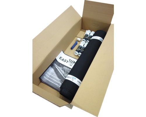 Kit film d&apos;étanchéité pour toit plat EPDM lot 5x5,05 m