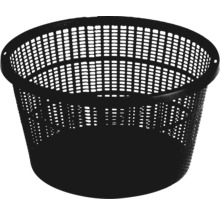 Panier en plastique noir avec motif ajouré