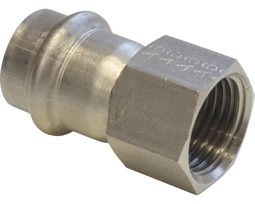 Raccord à compression Viega Sanpress pièce de recouvrement 15mmx1/2" filetage intérieur inox 436575