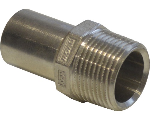 Raccord à compression Viega Sanpress pièce d'insertion 22mmx3/4" filetage extérieur inox 436742