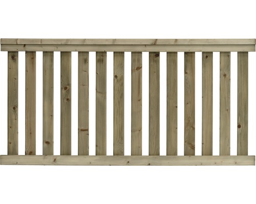 Clôture de jardin Konsta Girona 180x90 cm traité en autoclave par imprégnation Panneau de clôture en bois pour l''extérieur