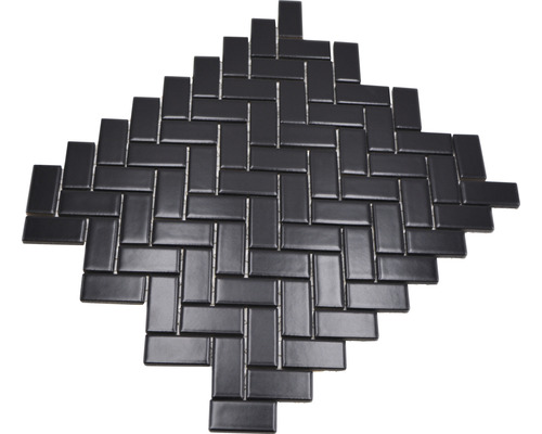 Carreau de mosaïque en céramique à chevrons