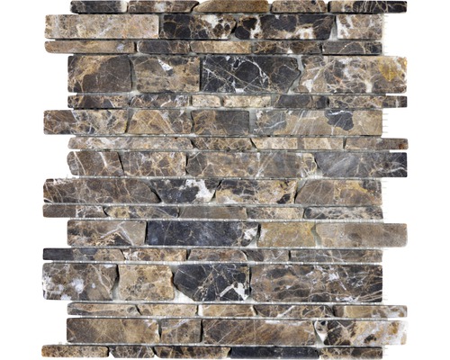 Mosaïque en pierre naturelle MOS Brick 285 27,5x30 cm Panneau de mosaïque en pierre naturelle avec pierres rectangulaires