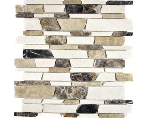 Mosaïque en pierre naturelle MOS Brick 295 27,5x30 cm Mosaïque en pierre naturelle pour revêtements muraux et de sol