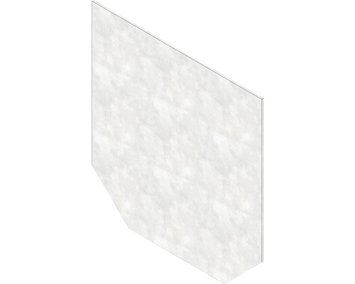 Hauraton Faserfix KS 150 Stirnwand geschlossen verzinkt Typ 01 210 x 220 mm Dekorplatte mit Marmoroptik