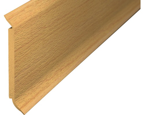 Plinthe âme Prinz mousse rigide hêtre 60x2500 mm Plinthe en bois