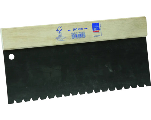 Haromac Spatule dentée pour colle à parquet B12 30 cm