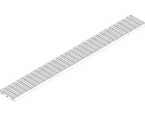 Grille caillebotis Hauraton DachfixResist 115 maillage 30/10 acier inoxydable 1000x108x20 mm