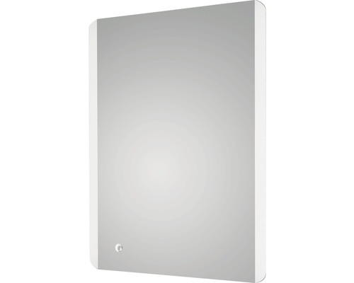 Miroir de salle de bain rectangulaire avec coins arrondis