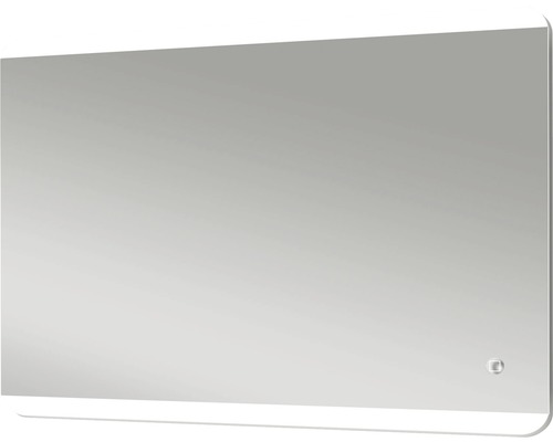 Miroir de salle de bains rectangulaire avec éclairage intégré