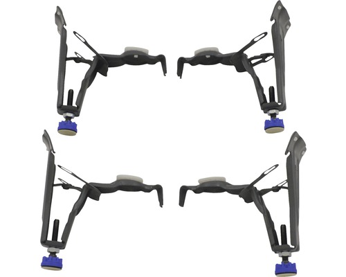 Quatre plaques de fixation de pieds de table pour le montage de pieds de table