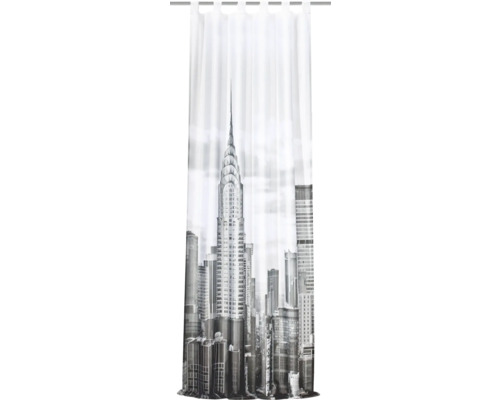 Rideau à passants New York noir et blanc 120x225 cm Rideau à passants New York noir et blanc 120x225 cm