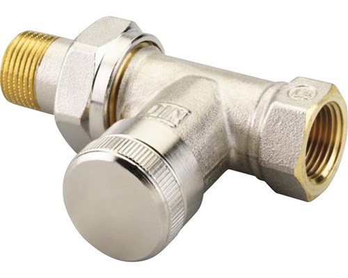 Danfoss Rücklaufverschraubung 3/8 Zoll Durchgangsform RLV 10 3L0142 1 Stück Heizkörper Rücklaufverschraubung aus Metall
