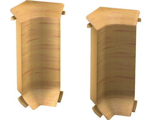 Angles intérieurs Prinz pour plinthe en mousse rigide hêtre 60 mm Deux boîtes aux lettres en bois
