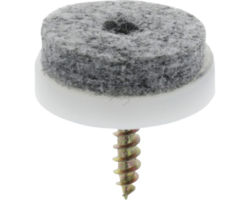 Filzgleiter mit Schraube zur Befestigung an Möbeln