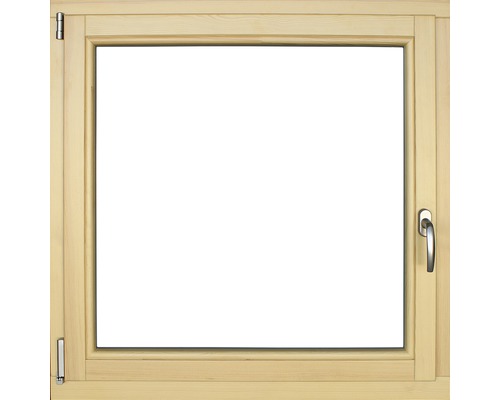 Fenêtre en bois pin, 100x100 cm DIN gauche
