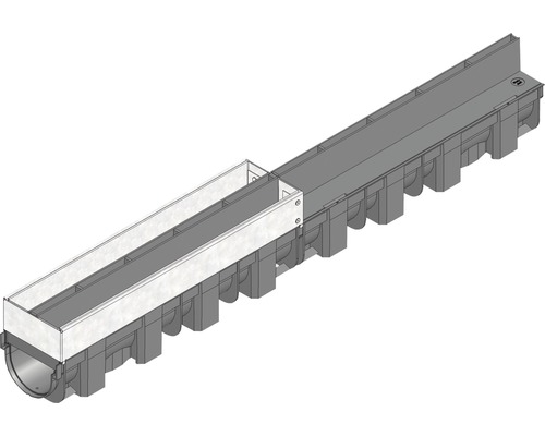 Embout de révision Hauraton TOP X pour couverture de fente zingué L = 0,50 m