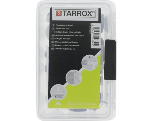 Tarrox Filzgleiter mit Nagel, 24er Packung