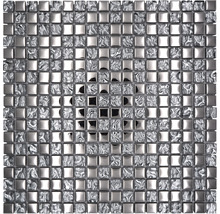 Carreau de mosaïque carré argenté pour mur et sol