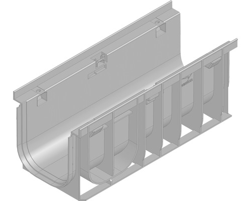 Partie inférieure de caniveau Hauraton Recyfix PRO 150 type 0105 en PP 500 x 212 x 210 mm