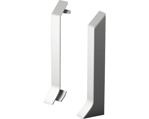 Pièces d'extrémités Prinz pour plinthe en mousse rigide gris clair 60 mm Pièces d'extrémités Prinz pour plinthe en mousse rigide gris clair 60 mm