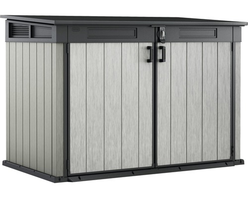 Garten-Gerätebox Keter Grande Store 2100 l 190,5x109,3x132,5 cm Holzoptik DUOTECH