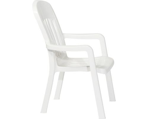 Gartenstuhl aus Kunststoff mit Armlehnen