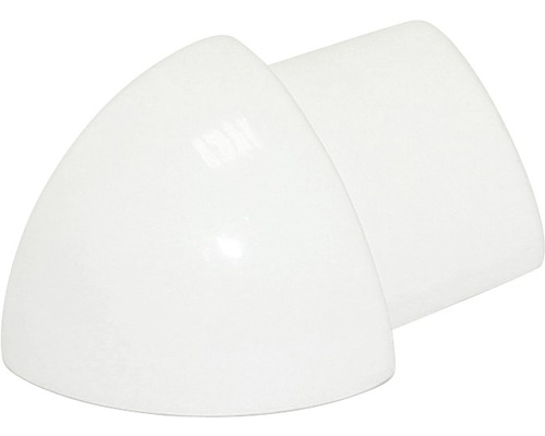 Pièce d'angle pour profilé de finition en quart-de-cercle Durondell, 12,5 mm Coude de tuyau en plastique pour installations sanitaires