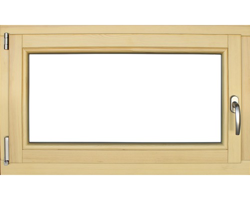 Fenêtre en bois pin, 100x60 cm DIN gauche