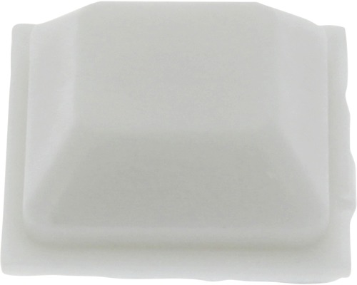 Tarrox Dispositif anti-bruit 18 x 18 x 7 mm carré blanc 8 pièces autocollant Filtre en mousse blanc