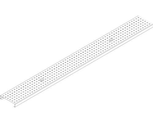 Grille perforée Hauraton DachfixResist 115 acier inoxydable 1000x108x20 mm Grille perforée Hauraton DachfixResist 115 acier inoxydable 1000x108x20 mm