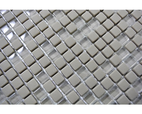 Carreaux de mosaïque avec un design carré en pierre et verre