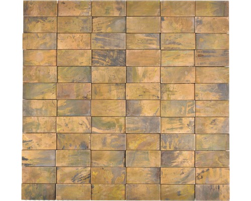 Mosaïque en métal cuivre 3 D XK 3DR 16 28x29 cm Carreaux de mosaïque aspect pierre pour mur et sol