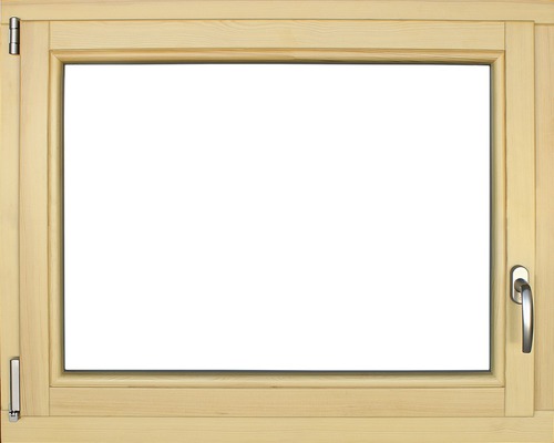 Fenêtre en bois pin, 100x80 cm DIN gauche