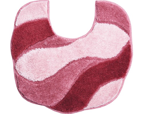 Tapis contour WC Carmen rosé 55x50 cm-0