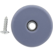 Tarrox PTFE Gleiter mit Schraube 38 mm rund grau 2 Stück