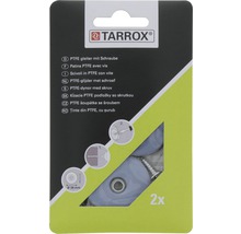 Tarrox PTFE Gleiter mit Schraube 38 mm rund grau 2 Stück