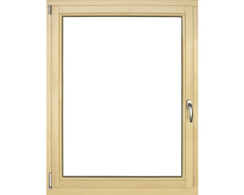 Fenêtre en bois pin, 105x135 cm DIN gauche