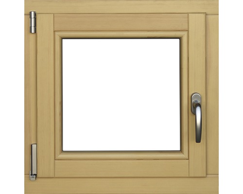 Fenêtre en bois pin, 60x60 cm DIN gauche