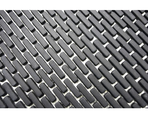 Tapis en caoutchouc avec motif de picots rectangulaires