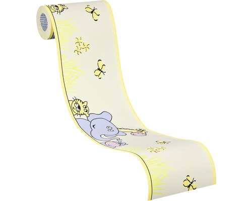 Tapetenbordüre mit Tiermotiven für Kinderzimmer