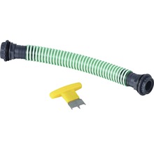 Tuyau spiralé flexible en plastique avec accessoire de nettoyage