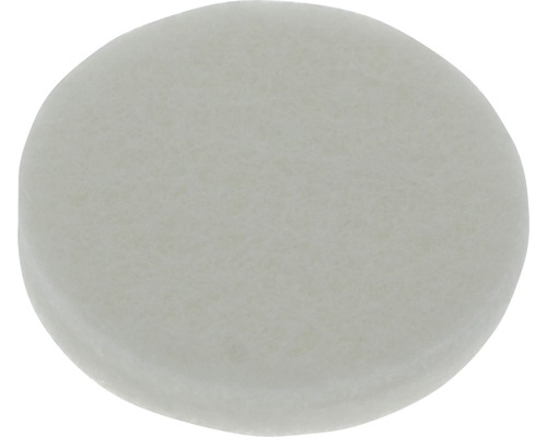 Tarrox Patin en feutre 33 x 6 mm rond blanc 6 pièces autocollant Disque rond en feutre