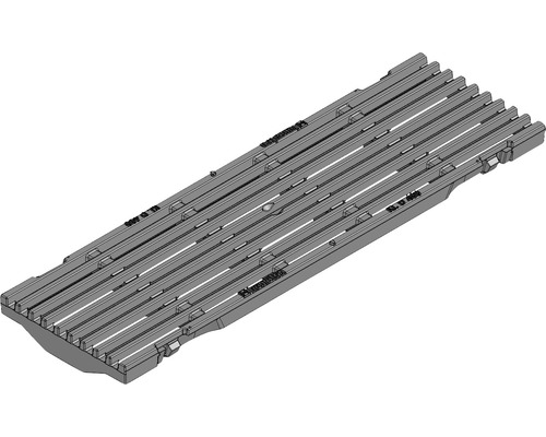 Hauraton Faserfix KS 100 Guss Längsstabrost KTL beschichtet 500 x 149 x 20 mm