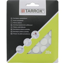 Tarrox Filzgleiter 17 x 6 mm rund weiß 20 Stück selbstklebend