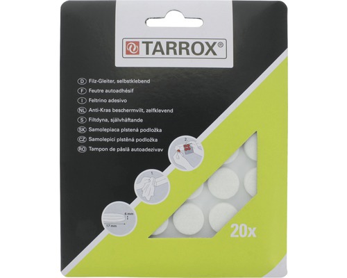 Tarrox patins en feutre, autocollants, paquet de 20 pièces