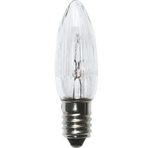 Klarglas Glühbirne in Tropfenform mit kleinem Edison Schraubsockel
