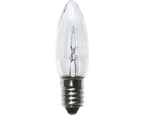 Klarglas Glühbirne in Tropfenform mit kleinem Edison Schraubsockel